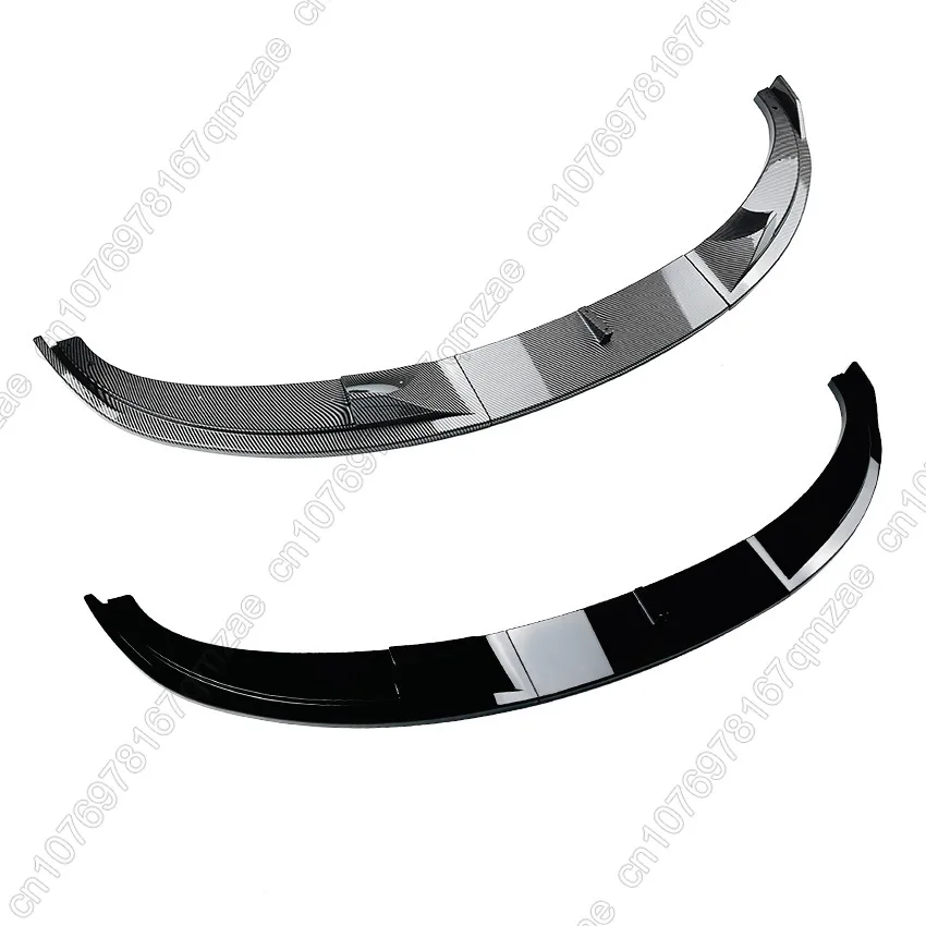 3PCS Front Bumper Lip Splitter For BMW 5 Series E60 E61 M5 2005-2010 Spoiler Splitter Bumper Canard Lip Protector Cover Kits