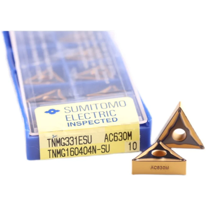 Inserções cnc originais de aço inoxidável universal ferramenta torneamento partículas TNMG160404N-SU ac630m