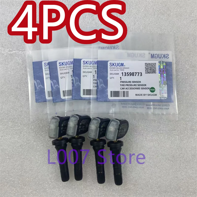 4PCS Tire Pressure Sensor For Chevrolet Aveo Malibu Cadillac CT6 SRX Opel Antara Mokka TPMS 433MHZ 13598773 13516165 13589601