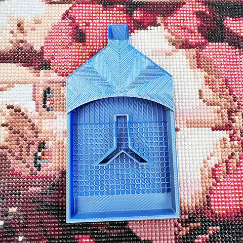 DIY Craft Diamond Painting Tray Kits Embroidery Multi-Color Large Diamond Painting Tray Glitter With Lid Drill Storage Box