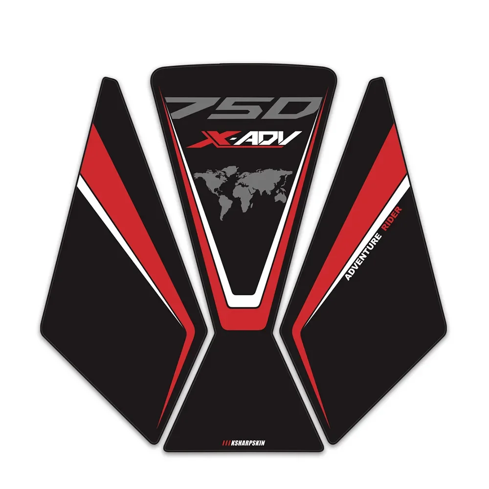 

For HONDA XADV 750 X-ADV 750 Motorcycle Tank Pad Protector 3D Gel Sticker Decal - 1
