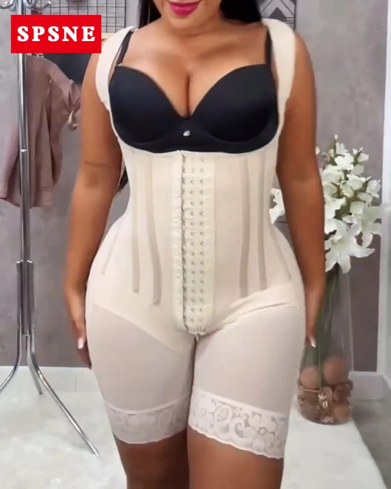 

Fajas Colombianas High Compression Flatten Abdomen Butt Lifter Body Shaper with Bones Tummy Control Shapewear Waist Trainer