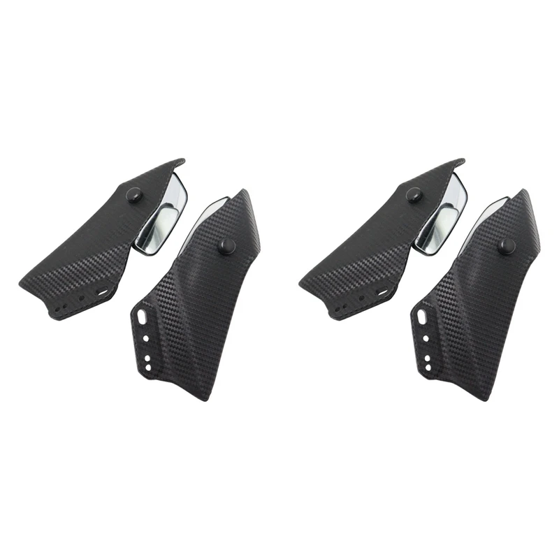 

2X Universal Motorcycle Adjustable Flank Spoiler Fairing With Mirrors For Honda CBR650R Yamaha YZF R1 YZF R6 T-MAX530-A82M
