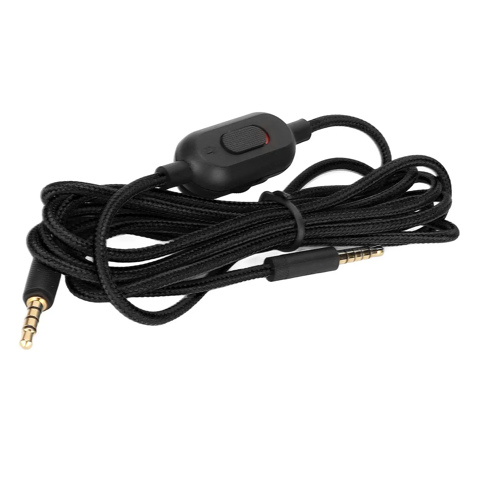 Volume Control Earphone Cord for g Pro X for g 433 for g 233 - Woven Sound Cable with Mute Switch