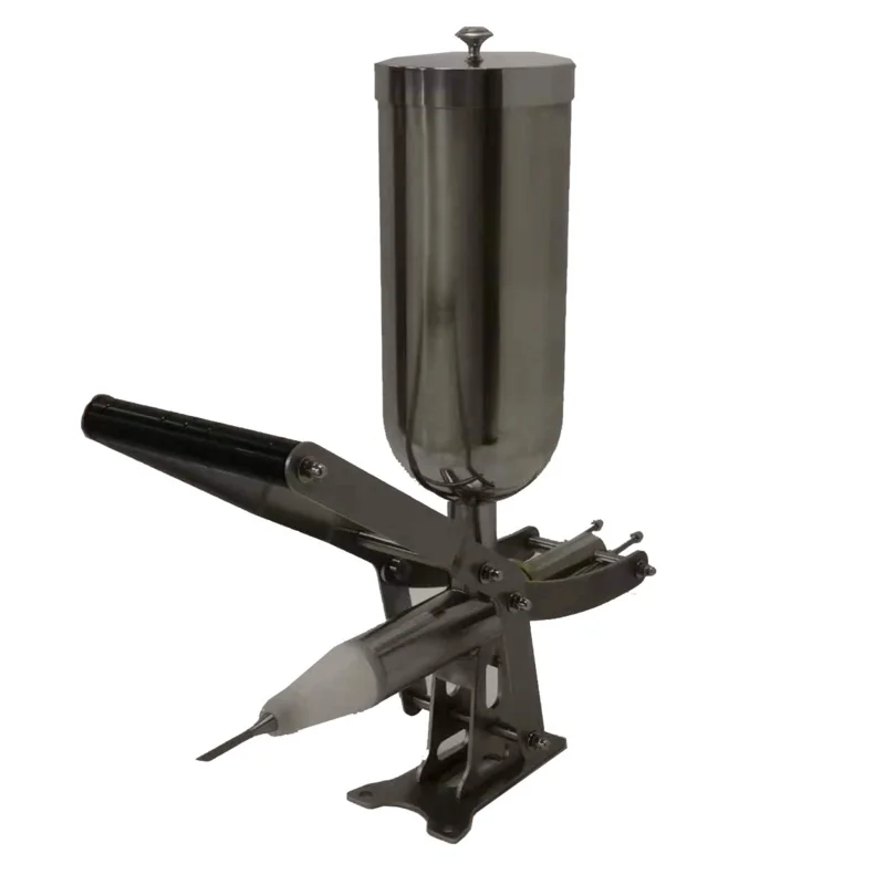 

Коммерческий ручной наполнитель для крема и варенья Kolice/машина для наполнения пончиков из нержавеющей стали для хлебобулочных тортов