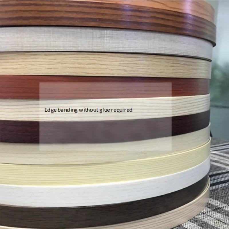 Self Adhesive Furniture Wood Veneer Decorative Banding Pvc ForDresser Cabinet Office Table Tv Stand Wood Surface Edging Discount