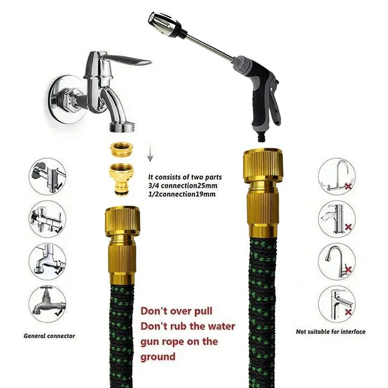 

Высококачественный гибкий расширяемый садовый шланг, насадка высокого давления, пистолет для мойки спрей, шланг для мойки автомобиля, расширяемый садовый водяной шланг