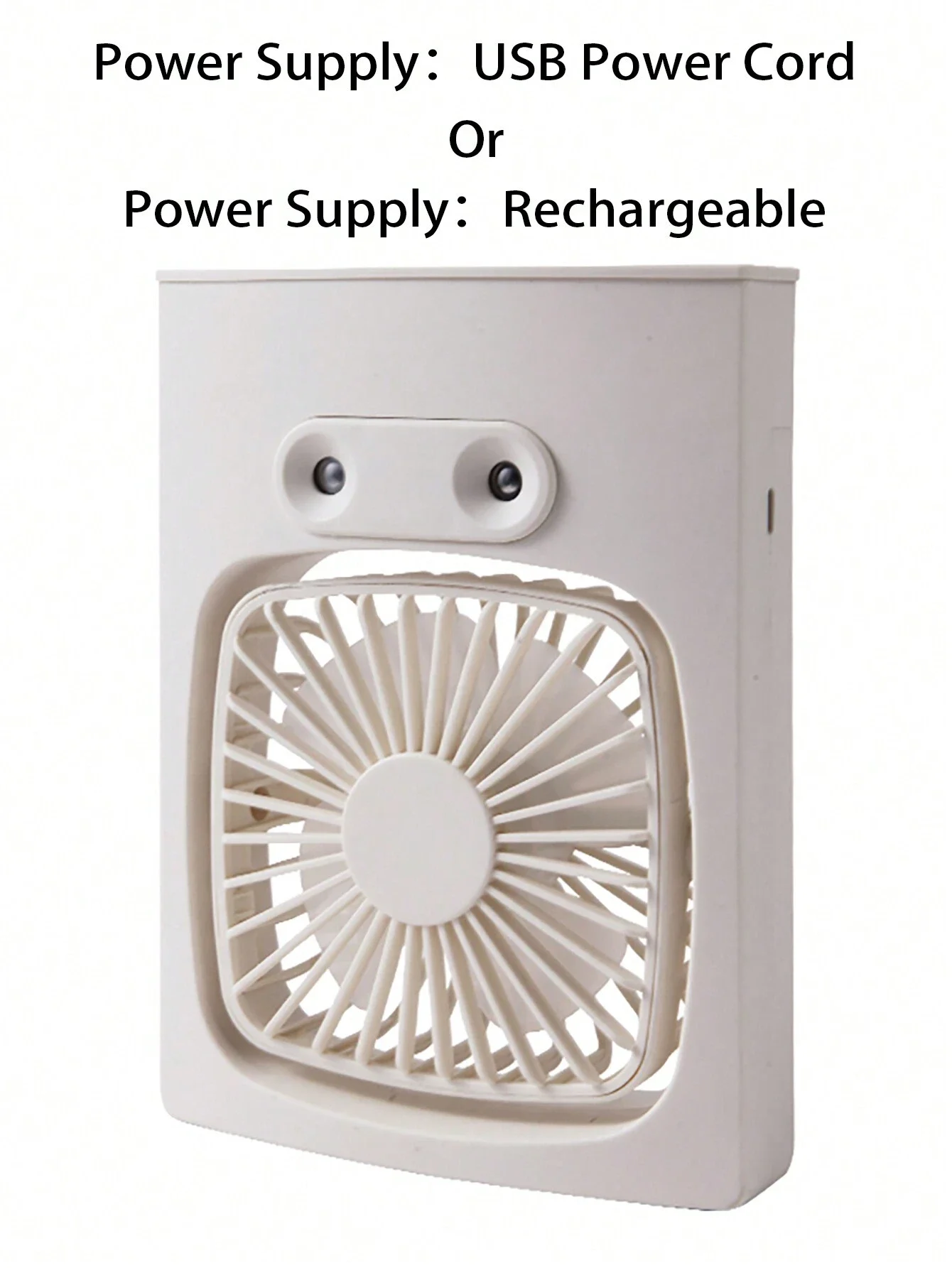 Новый настольный вентилятор-увлажнитель «два в одном», трехскоростная регулировка ветра, распыление с двойными отверстиями, увлажнение и подача воздуха для охлаждения