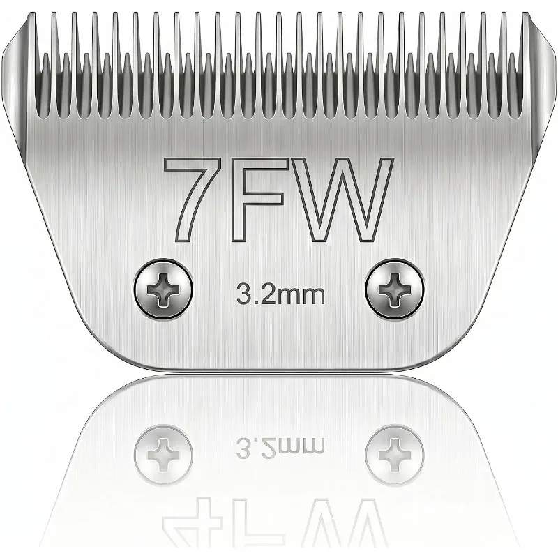 7FW Breite 3,2mm Scherklinge Passend für Andis Oster Wahl Tierpflege-Trimmer Beschleunigt die Fellpflege bei Dicker Vacht für Glattes, Knickfreies Schneiden – Detail 3
