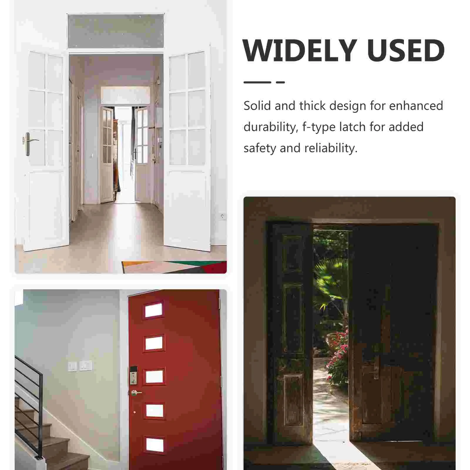 Floor Deadbolt Door Latch Fence Gate Drop Rod Barn Locks and Latches for Top of Hardware Slide Solid French