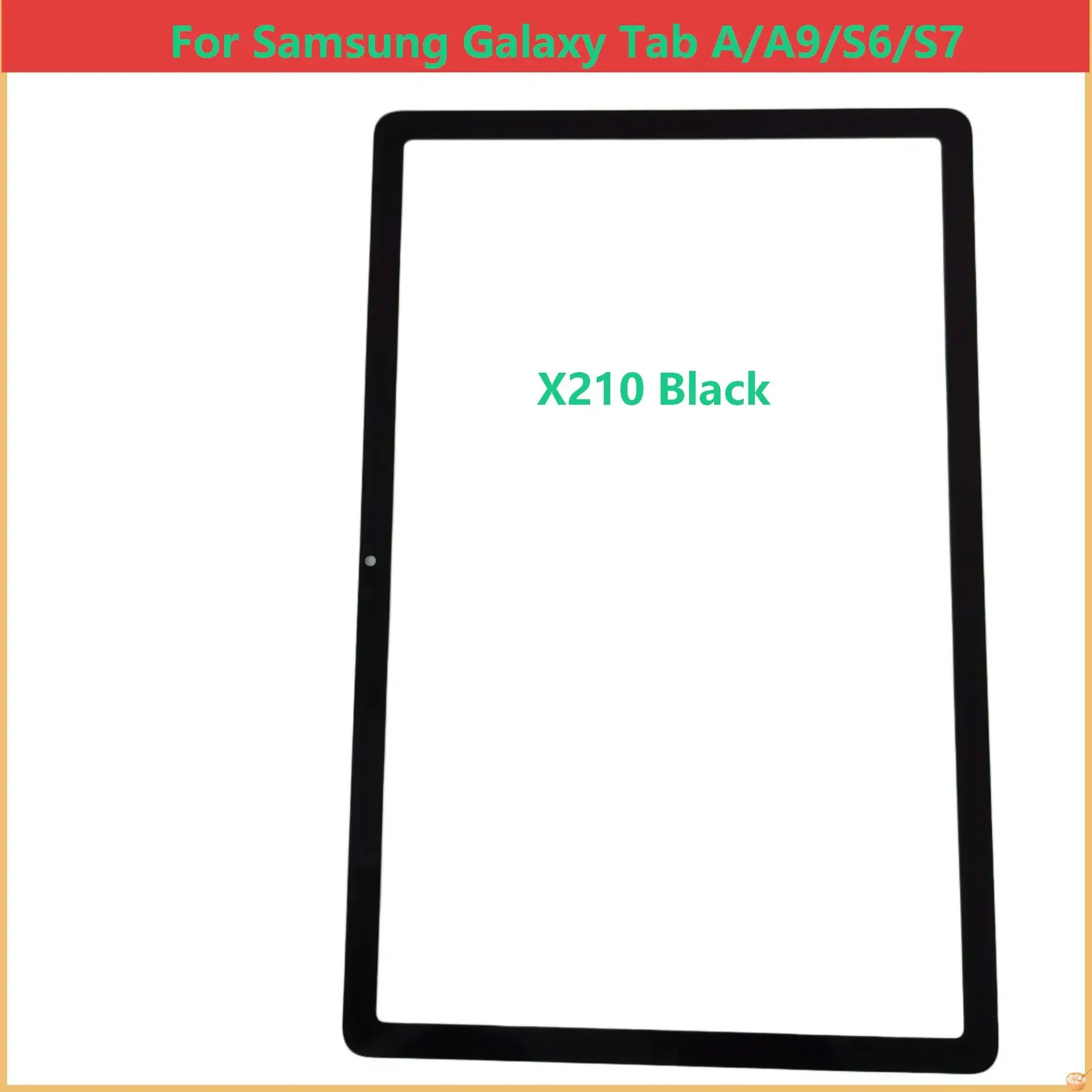 AAA new For Samsung Galaxy Tab A9  X210 Touch Screen Panel Tablet Front Outer Glass Lens With OCA