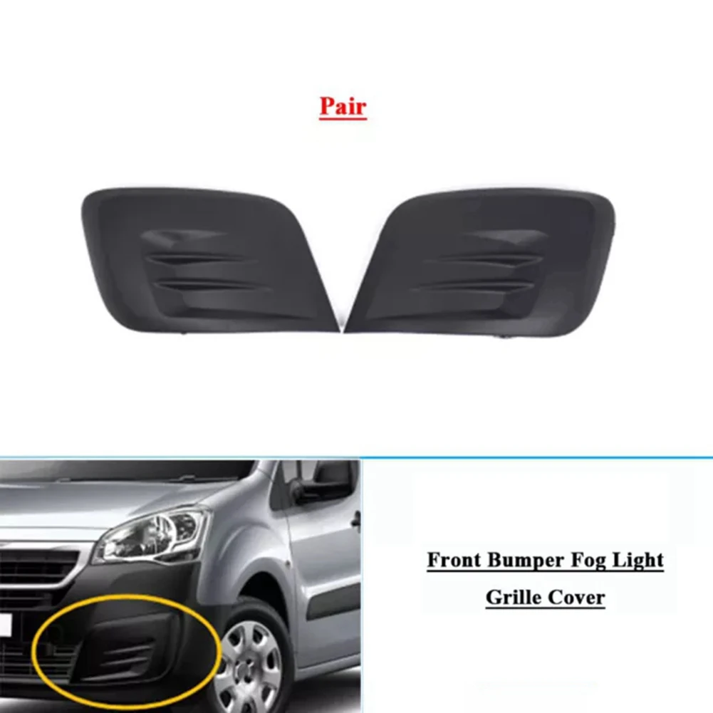 Frontstoßstange Nebelscheinwerfer-Grillabdeckung für Citroen Berlingo Partner 2015–2019, Nebelscheinwerferrahmen 9810965777, 9810966177