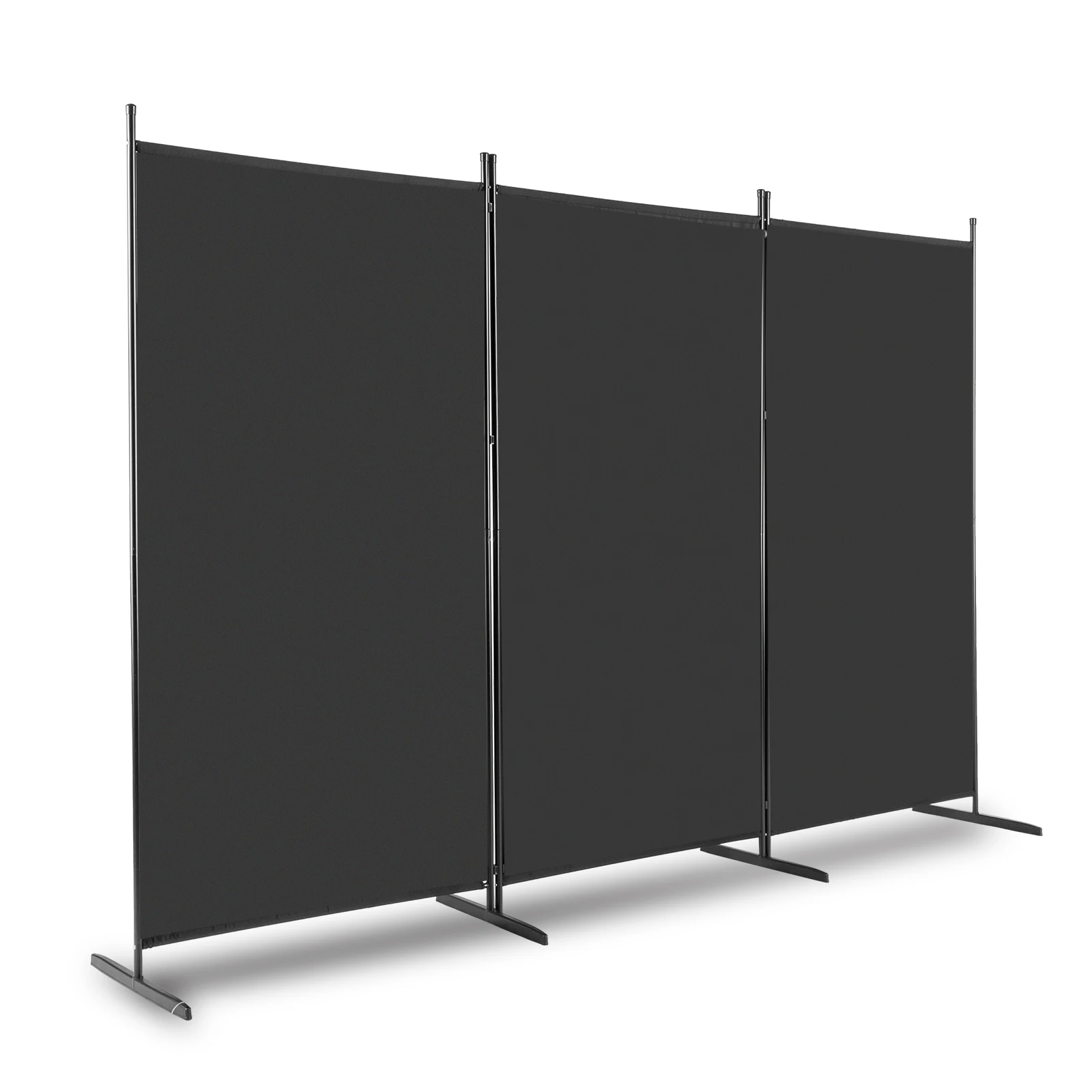 3-panel privacy screen, 6-foot high foldable privacy screen room divider, independent room partition wall divider