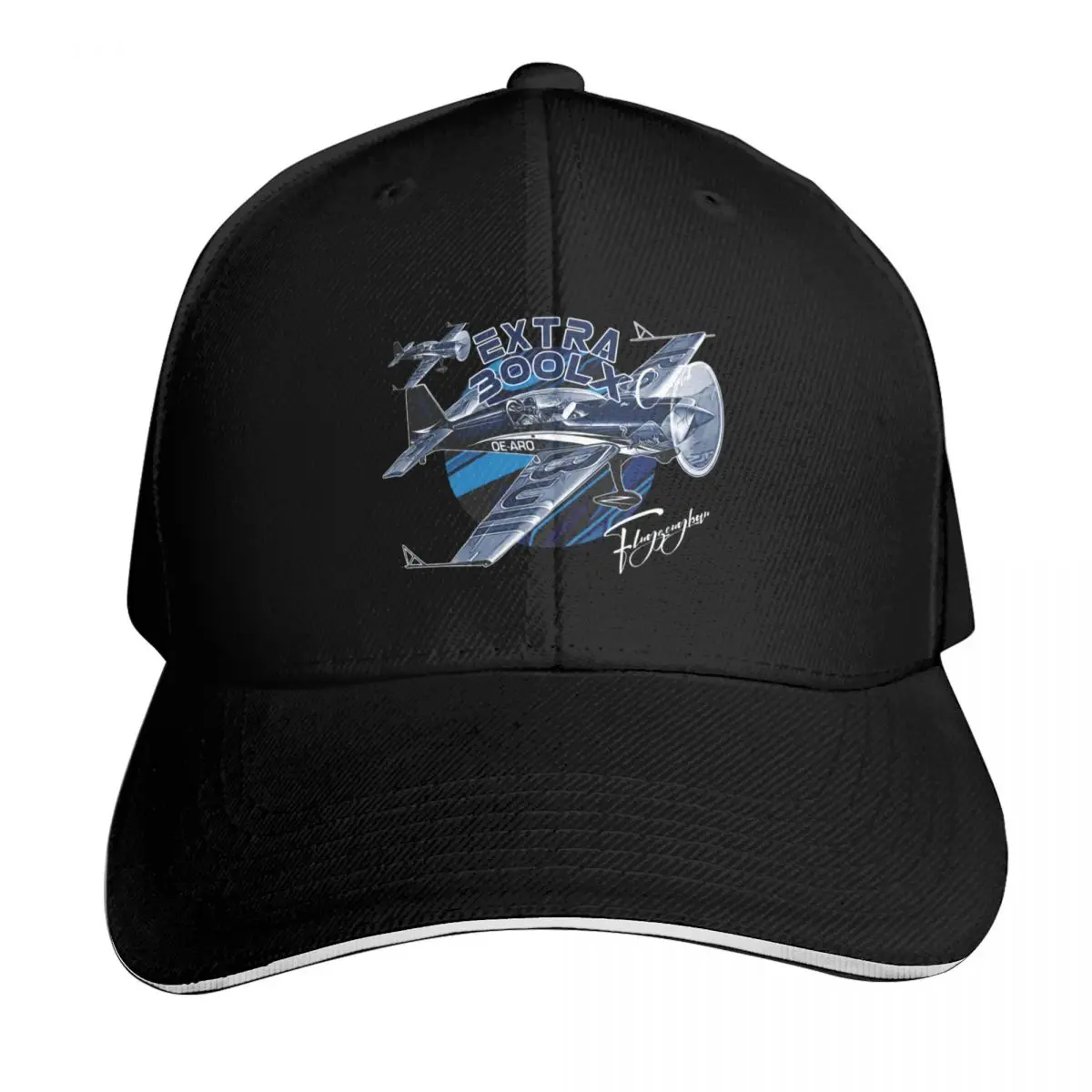 Extra 300 Flugzeugbau Aerobatic Aircraft Baseball Cap Six Panel Structured Crown Sun Protection UPF 50+ Breathable Mesh Back