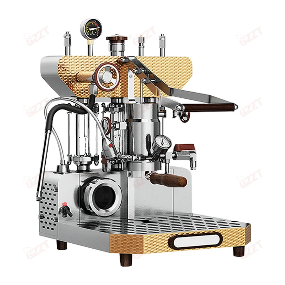 Coffee Cart Automatic adjustment temperature and water quantity manual Lever control commercial Semi automatic espresso machine