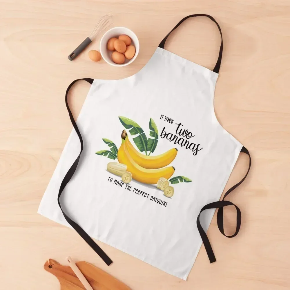 

Portlandia - Two Bananas Apron Funny christmas kitchen Nursing Women's Dress Apron