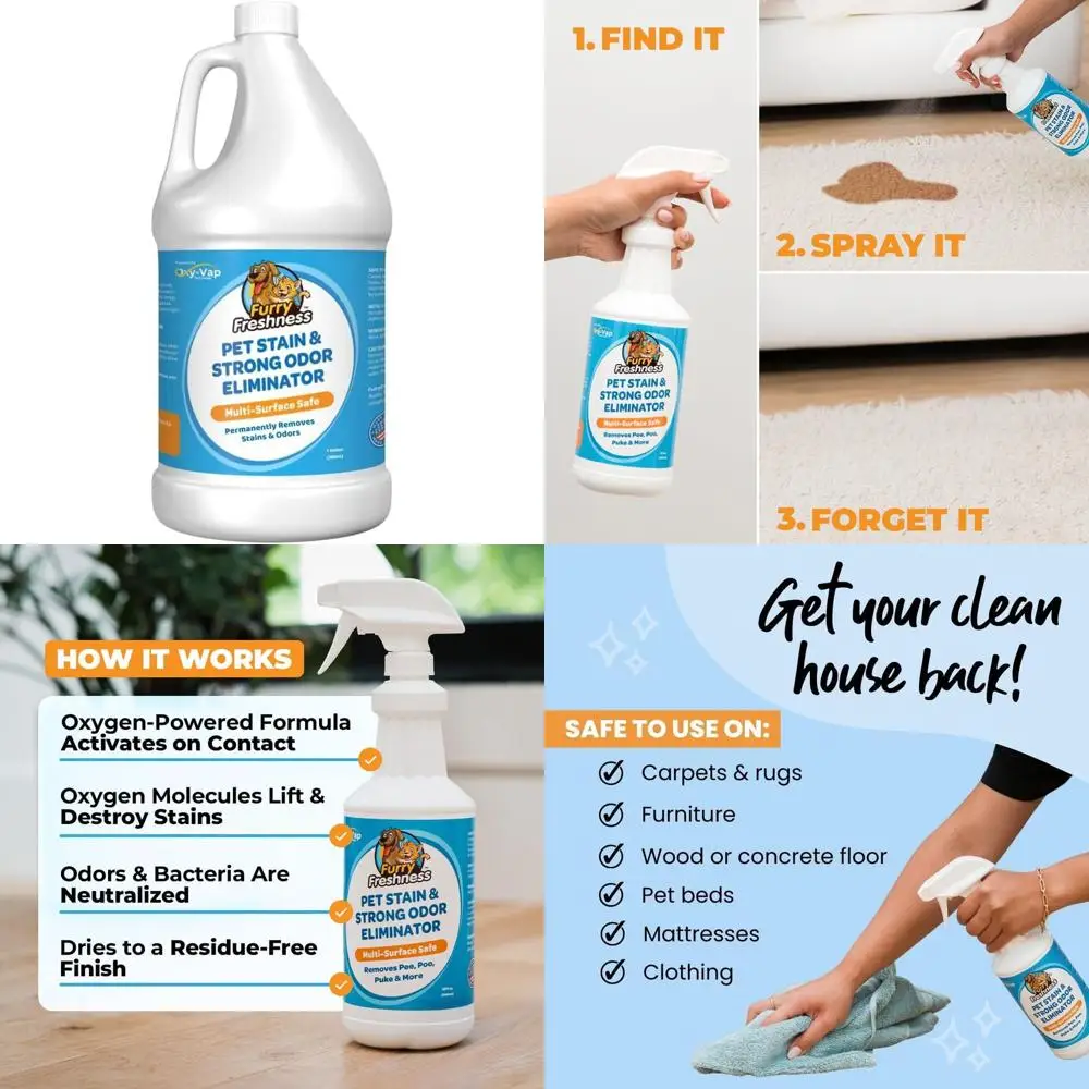 

Мощное средство для удаления пятен и запахов от домашних животных и детей - эффективно устраняет старые пятна на коврах, мочу, кровь - 1 галлон