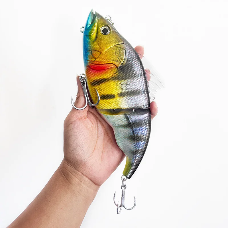 1pcs 20cm179g Big Lures Hard Baits 2 Jointed Bass Crankbait Artificial Hard Bait Floating Wobbler Trout VIB Fishing Vibration