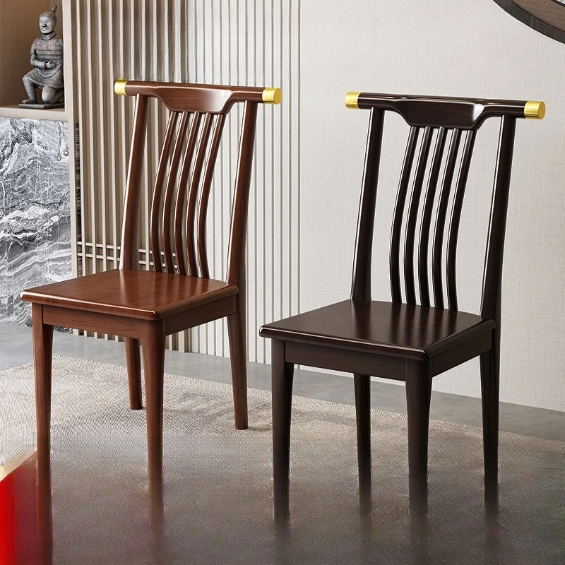 all solid wood dining chair household modern simple wooden back stool hotel restaurant restaurant dining table chair