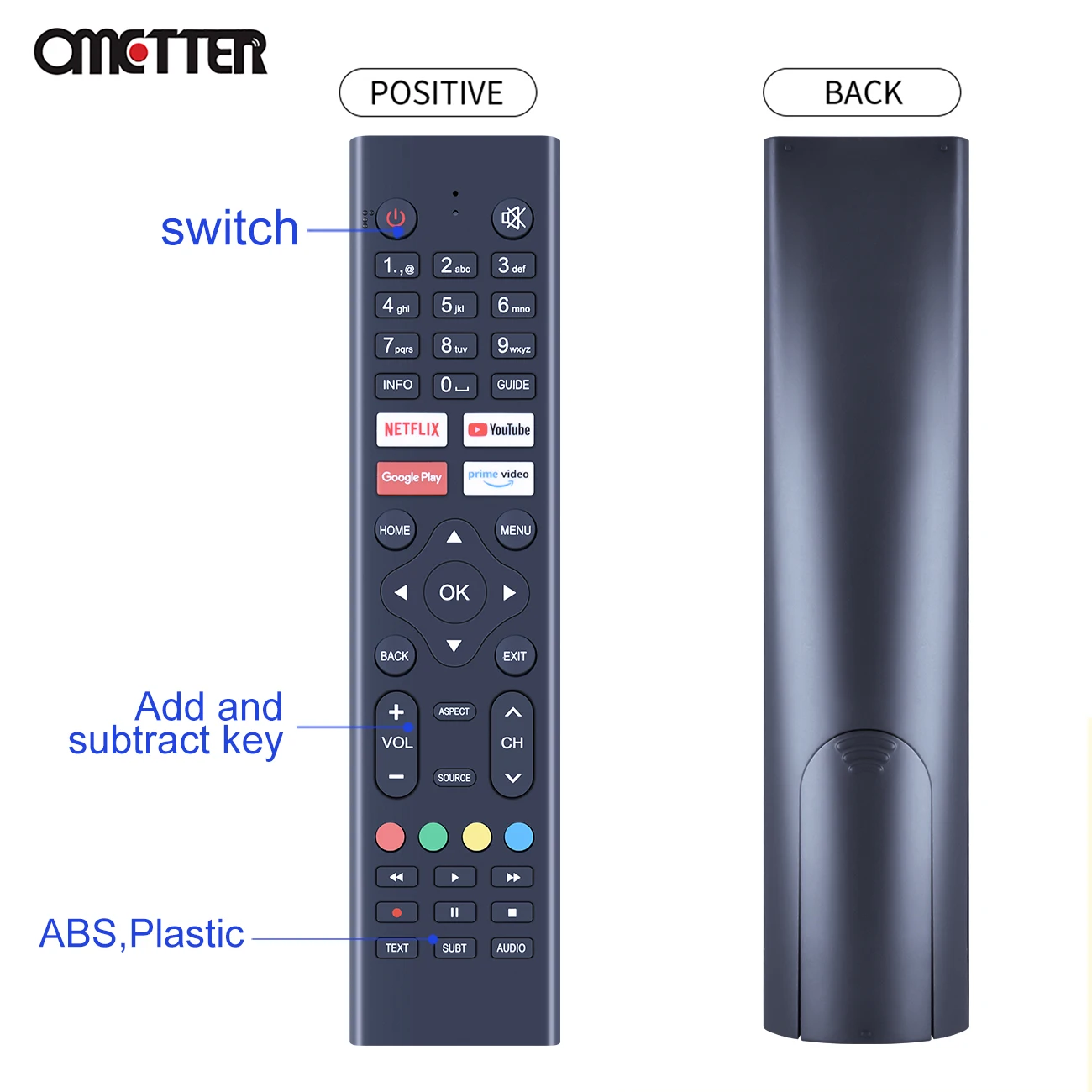 New REMOTE CONTROL FOR OK.ODL 40760FN-TAB .ODL 24760HN-TAB.ODL 32771HN-TAB .ODL 40761FN-TAB SMART TV