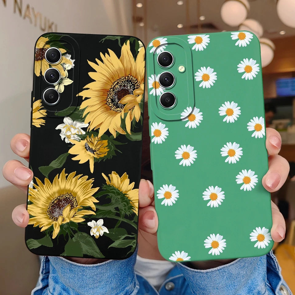 Case For Samsung Galaxy A32 A33 A34 Beautiful Flower Senior Silicone Fall Prevention Protective For Samsung A 32 A 33 A 34 Coque