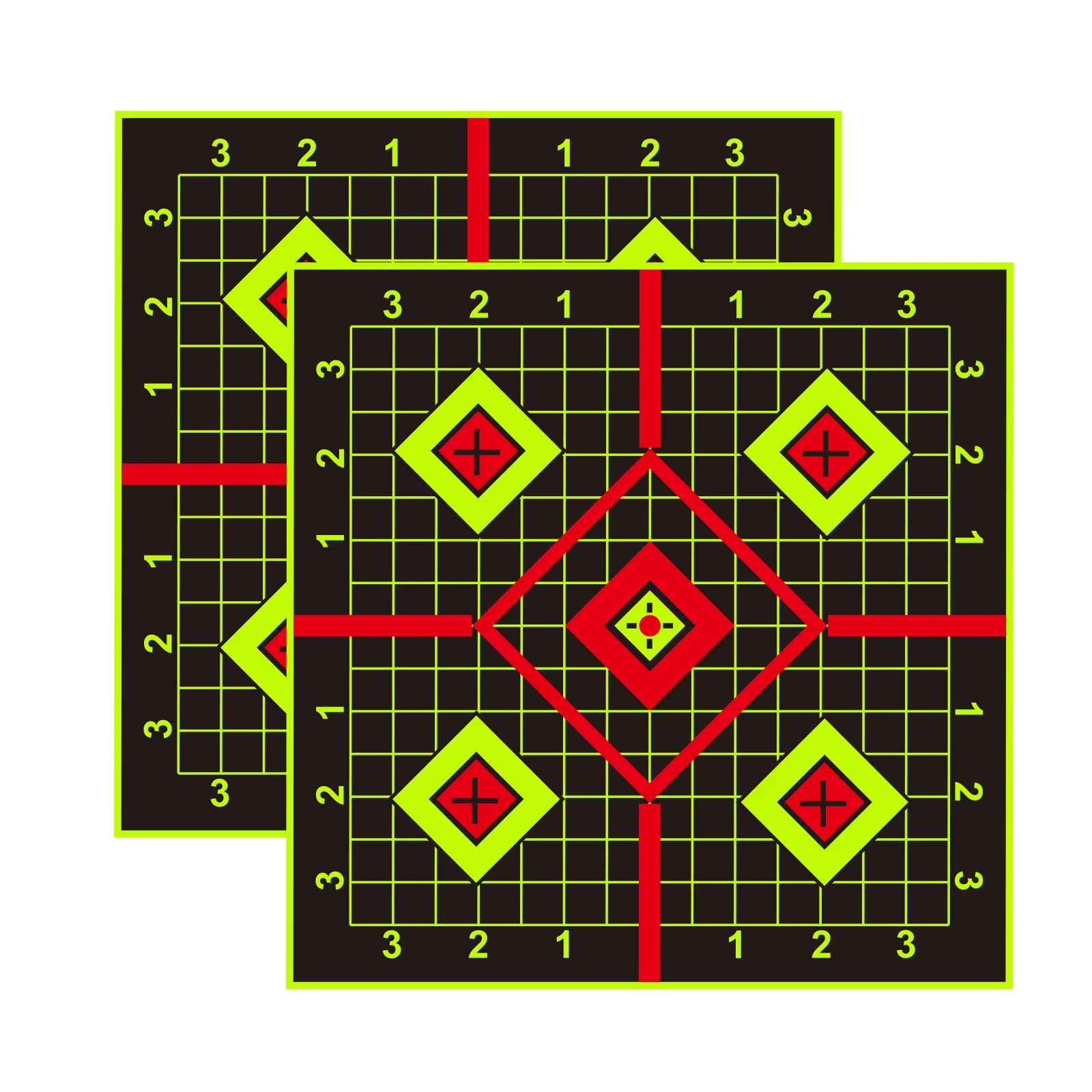 10Pcs Shooting Practice Splash Target Sticker 6inch Shooting Target Training Supplies Sticker Fluorescent Color Label (Can Be Used for Real Gun Practice and Air Gun Practice)
