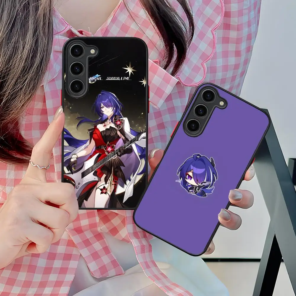 HSR Acheron Phone Case for Samsung Galaxy S26 S25 S24 S23 S22 S21 Plus FE Ultra Skin Feel Shockproof Cover
