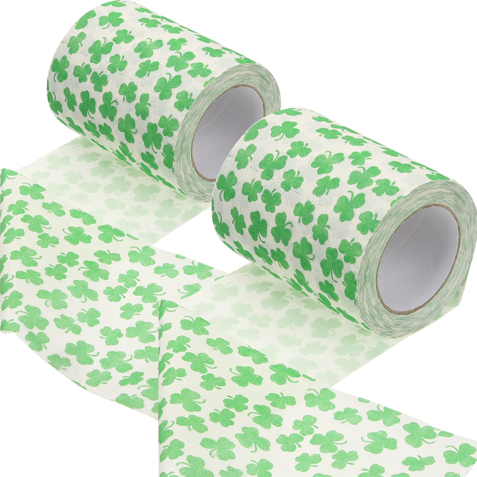2 Rolls Toilet Paper Tissue for Napkin Napkins Brush Printed Bathroom Light Bulb Flower Pots Scraper