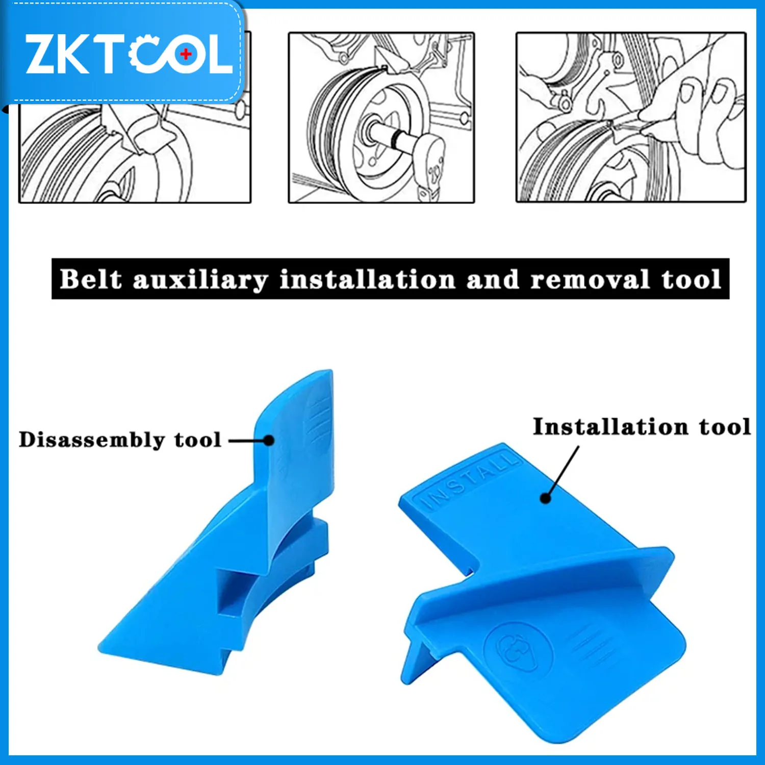 5 Piece Car Engine Timing Crank Lock Camshaft Repair Tool Kit for Mazda 121 Volvo C30 Ford 1.8 2.0 2.3 C-MAX Cougar Fiesta Focus