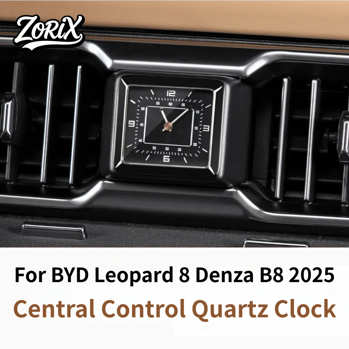For BYD Leopard 8 Denza B8 2025 Central Control Quartz Clocks Warning Light Button Buckle Installation Upgrades Car Accessories