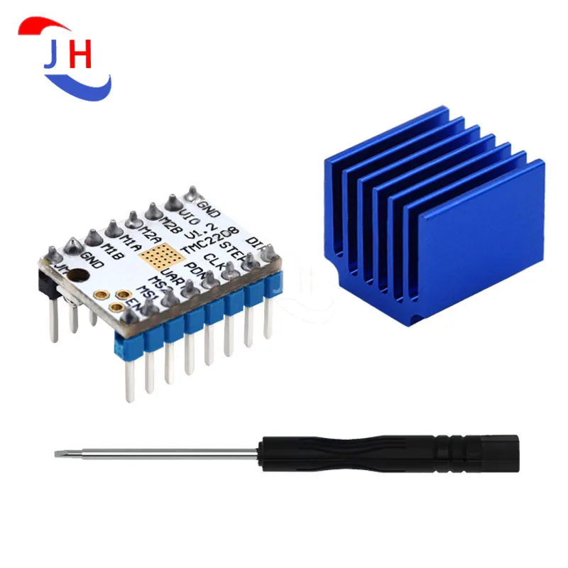 ملحقات الطابعة ثلاثية الأبعاد الجديدة TMC2208 TMC2208V1.2 TMC2209V2.1 وحدة محرك الخطوة فائقة الهدوء 256 تقسيم الذروة الحالي 2A