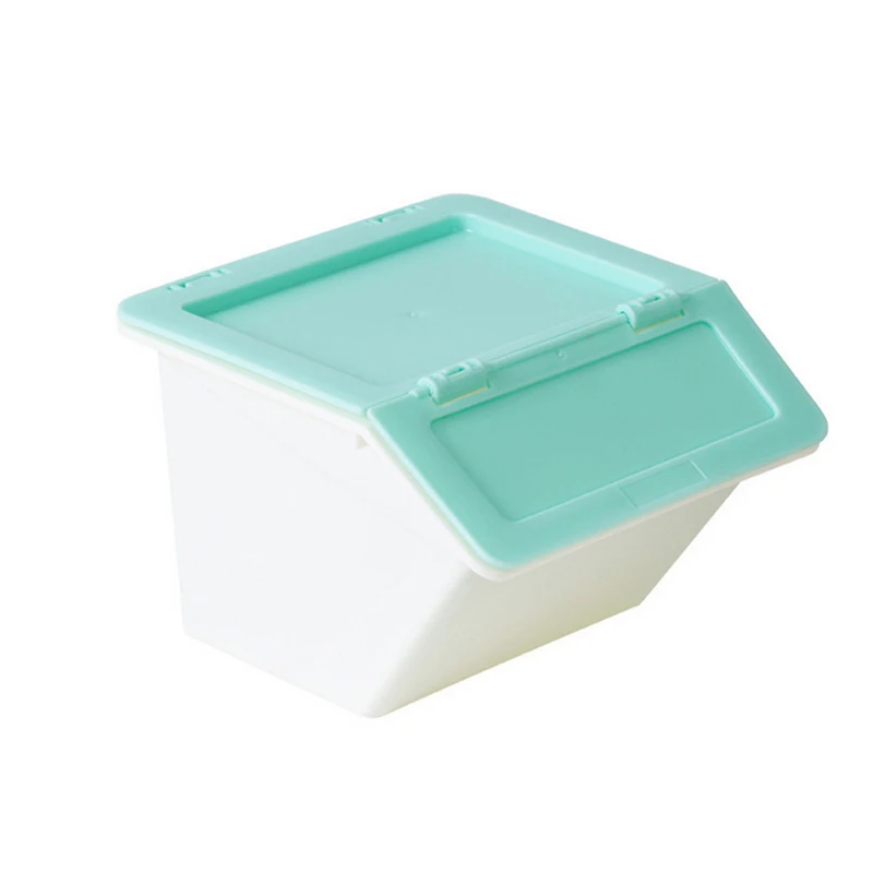 Tri-Color Cleanable Folding Desktop Storage Box, Easy to Stack and Hold Sundry Items