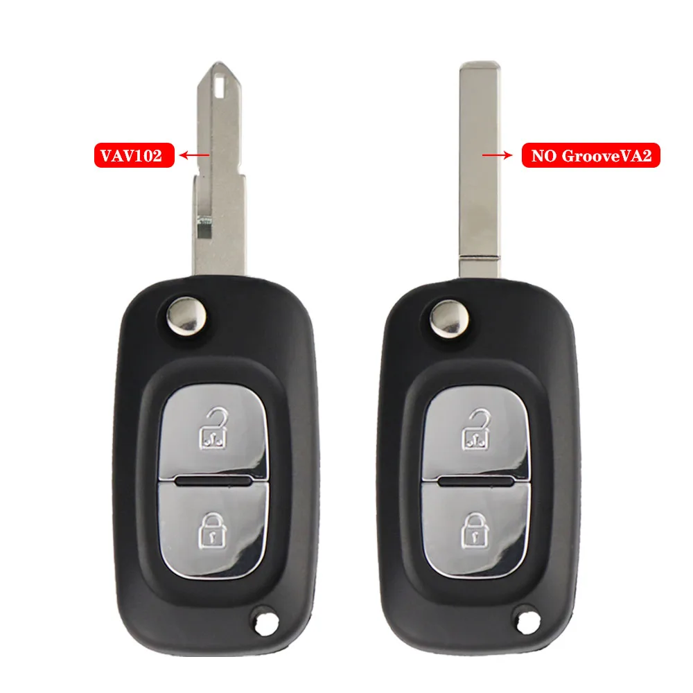 Remote Car Key Shell For Renault Clio 3 Kangoo Master Modus Twingo Fluence Megane 2 Duster Symbol Captur Kadjar 2006-2016 Uncut