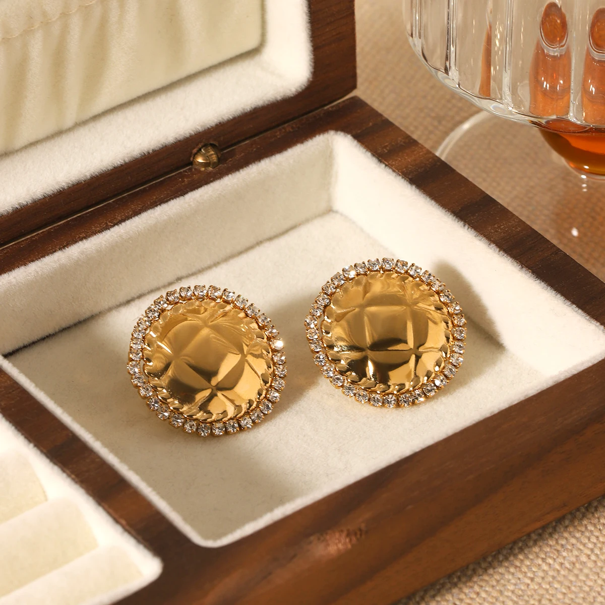 

20mm Stainless Steel Oval Earrings With Fashionable And Luxurious Texture Waterproof Jewelry Gift For Women s Earrings