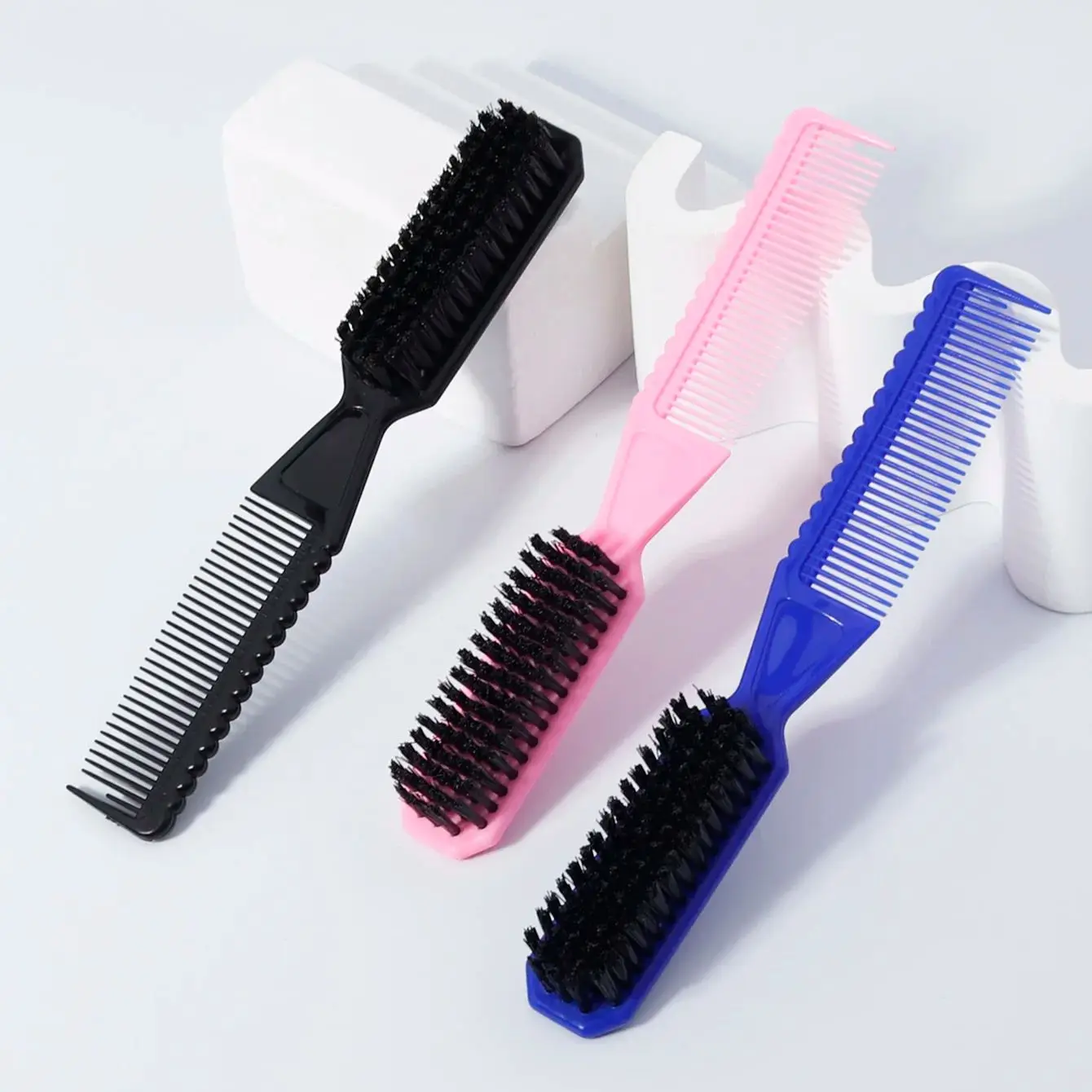 Multi functional beard cleaning brush, nylon mane, suitable for home hairdressing and hair salons,special for real hair wigs