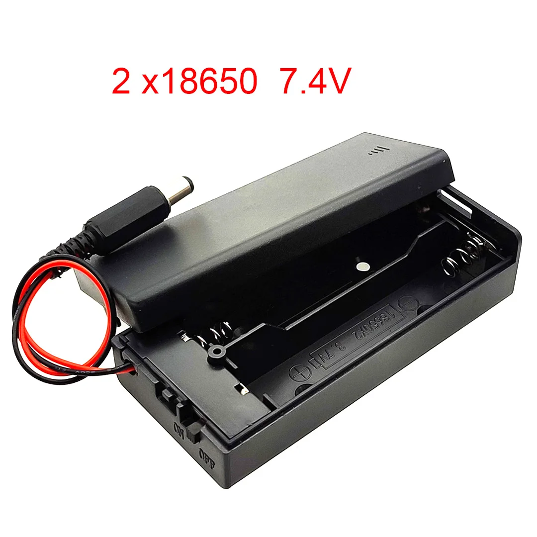 2*18650 Battery Box 18650 Battery Holder 18650 Battery Case With ON/OFF Switch With DC Series Connection 2* 3.7V