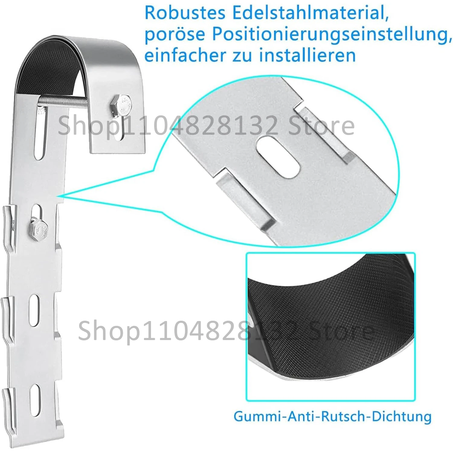 2PCS Solar Panel Hooks Stainless Steel Hanger Hooks for Solar Panel Balcony PV Support Module Solar Panel Railing Installation