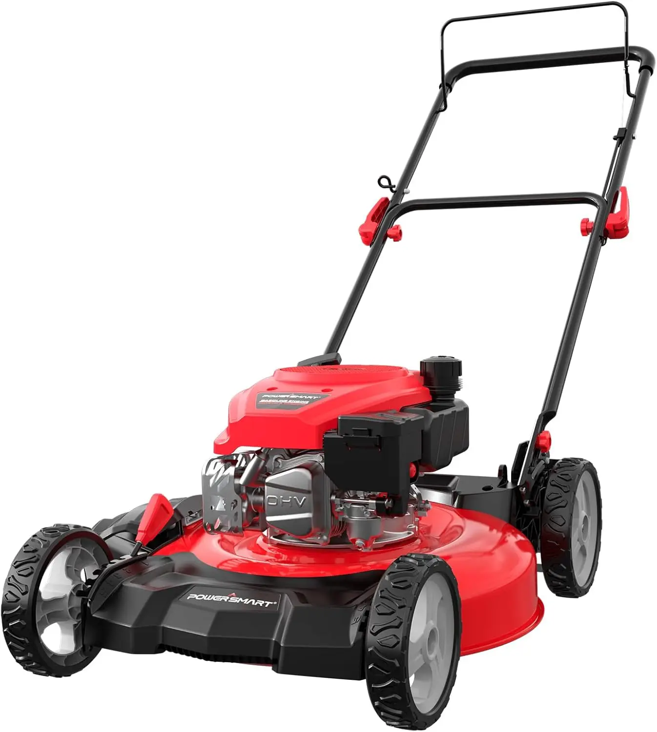 

Gas Lawn Mower 21in. 144cc 2-in-1 Walk-Behind Push Lawn Mower with 6-Positions Height Adjustment