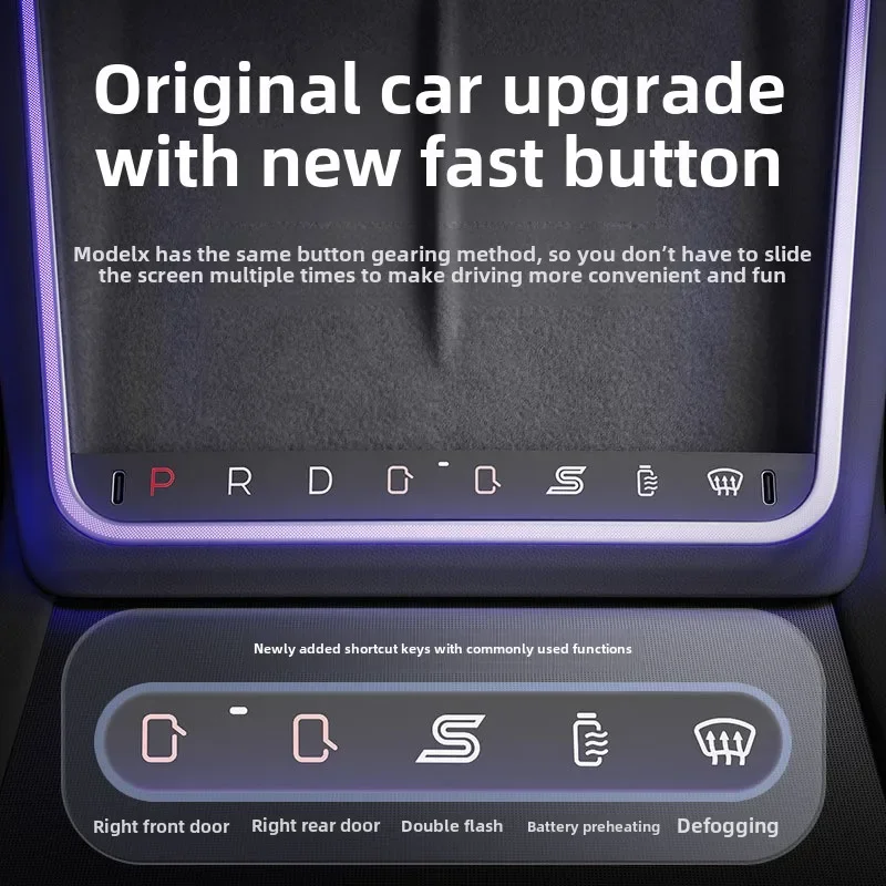Wireless Charging Ambient Light Button  for Tesla Refresh 3 Docking Station Auto Electronics