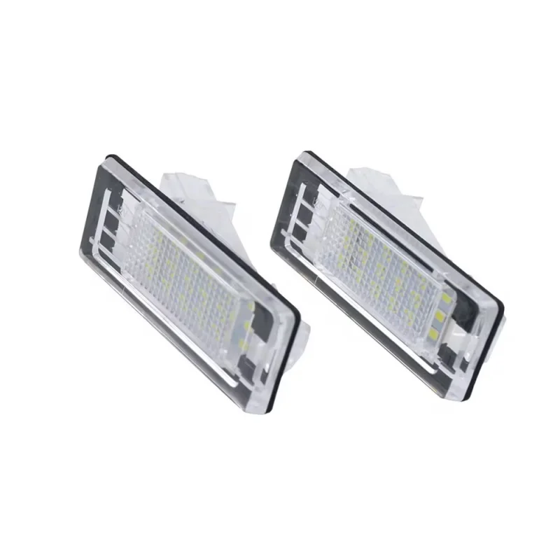 2pcs 6000K White LED License Number Plate Lights Lamps For Renault Captur Espace Fluence Scenic Latitude Laguna Modus Zoe