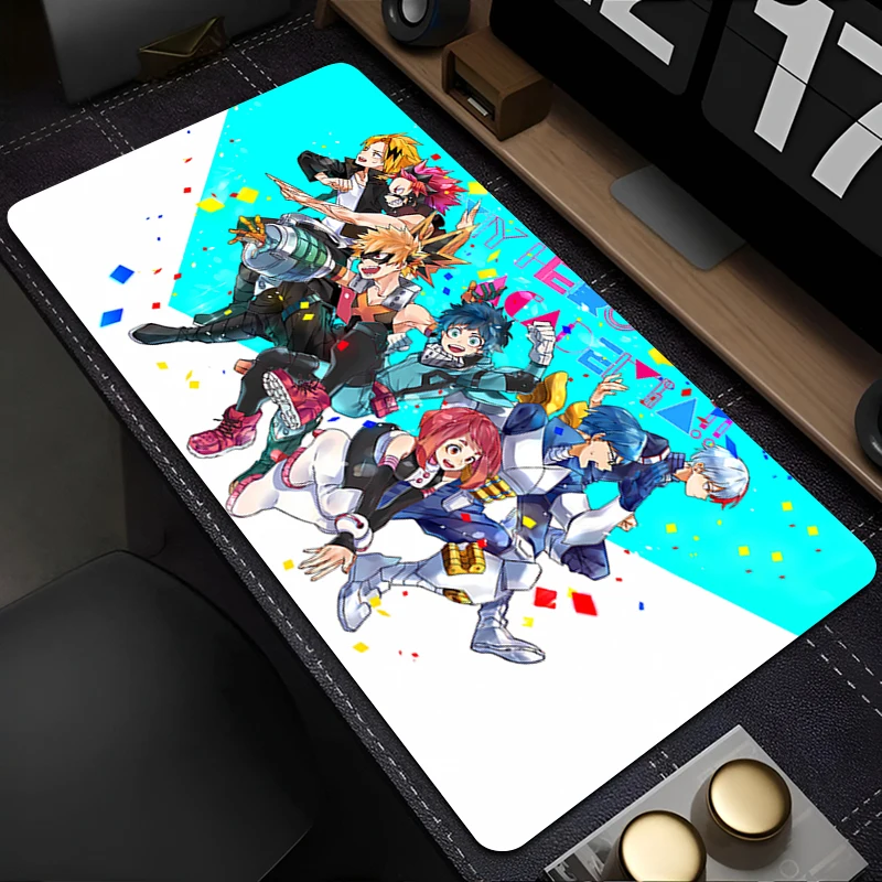 

Mousepad Laptop Mouse Pad Office PC Accessories HD Keyboard Pad Rubber My Hero A-academia Cup Mat Soft Mouse Mat Large Desk Mat