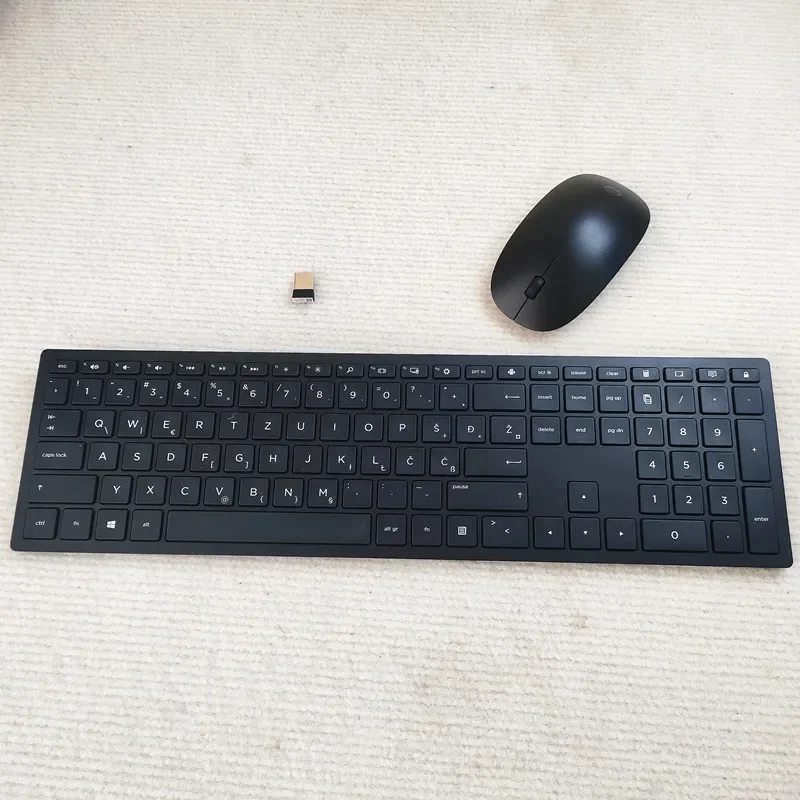 

Ультратонкий комплект беспроводной клавиатуры и мыши Serbia Layout HSA-P003K HSA-P003M для HP