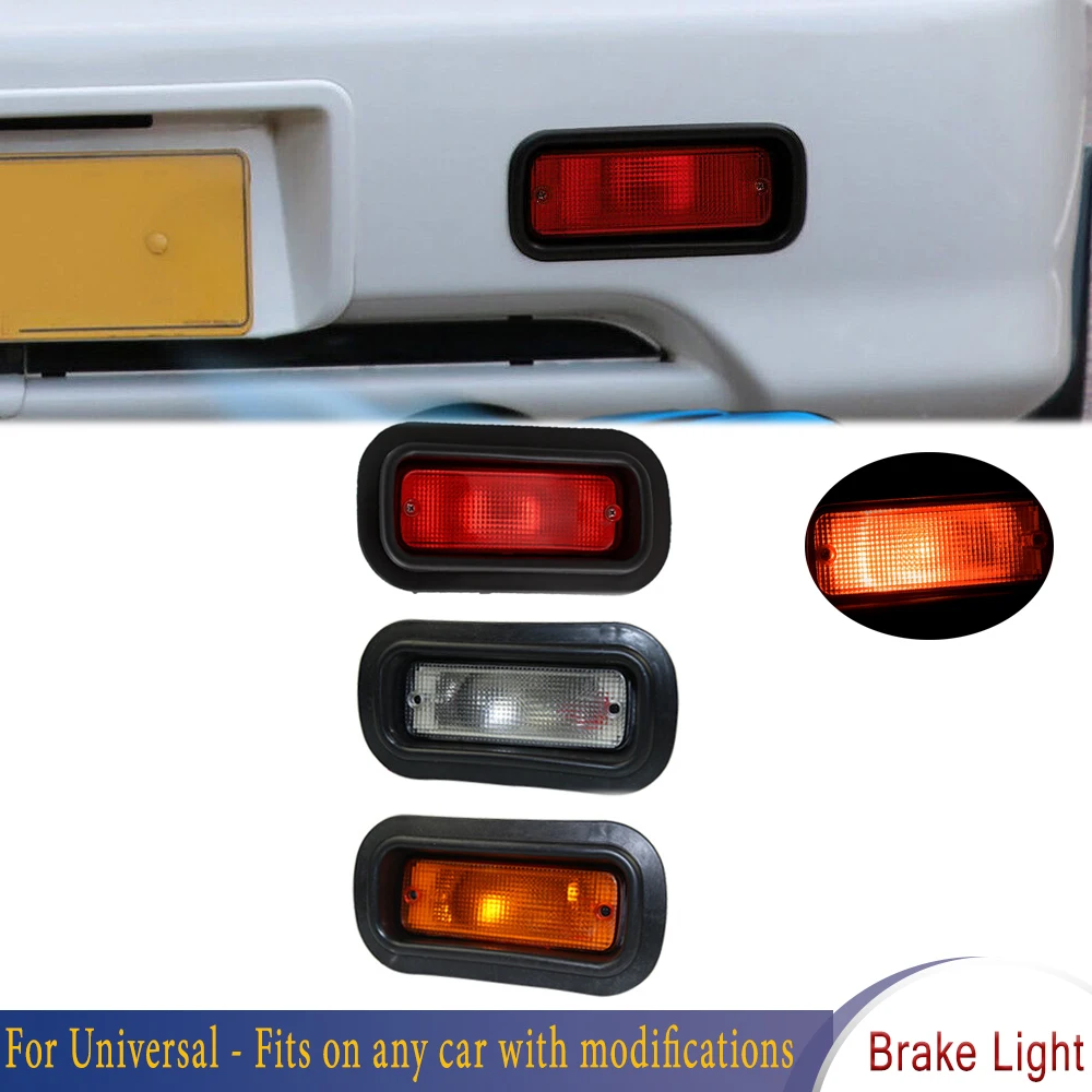 

Rear Bumper Indicator Fog Light Stop Brake Light For Universal Fit On Any Car With modifications