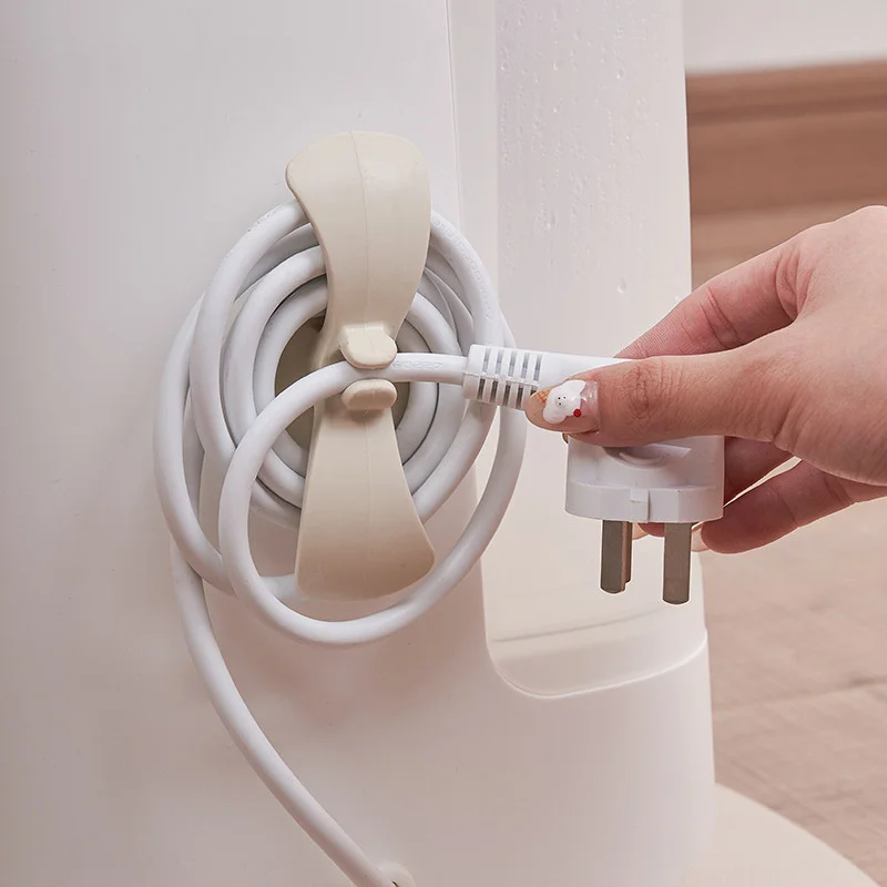 Heavy-Duty Non-slip Cord Organizer 2/4/6Pcs | No Drill Super Sticky Wire Holder for Microwave Rice Cooker Secure Storage