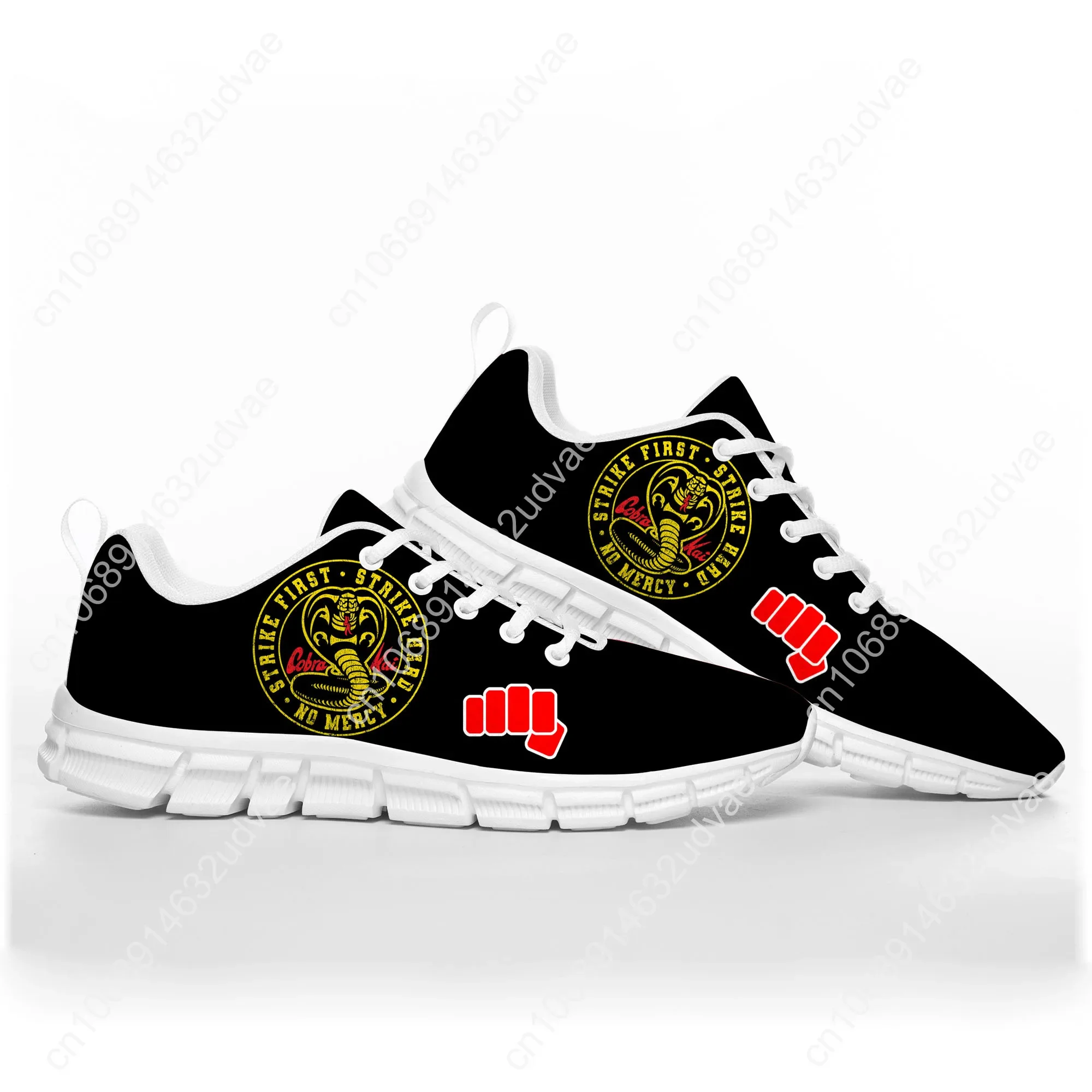 Cobra Kai No Mercy Snake Movie Sports Shoes Mens Womens Teenager Kids Children Sneakers Casual Custom High Quality Couple Shoes