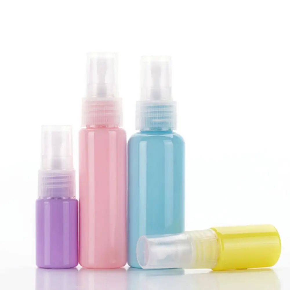 10 مل 30 مل 50 مل زجاجات رذاذ بلاستك قوارير عطر فارغة حاوية تعبئة مستحضرات التجميل القابلة لإعادة الملء