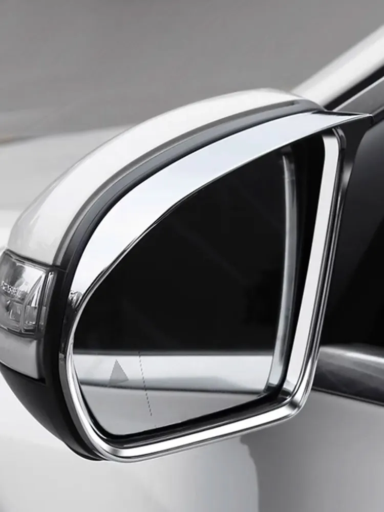 

Для Mercedes-Benz C-класса W206 2022: хромированные накладки на зеркала заднего вида из ABS-пластика, защита от дождя, серебристые аксессуары