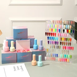 Beauty 120 Colors JR Nail Polish 6colors/box Private Label UV Gel Semi Cured Long Lasting Soak off Gel Polish