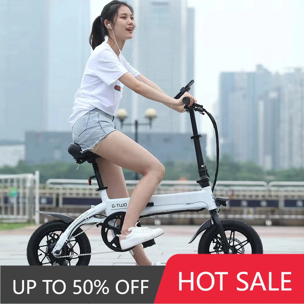 

JYF Fast delivery of 14-inch 36V 10Ah long-life battery foldable portable electric city bike