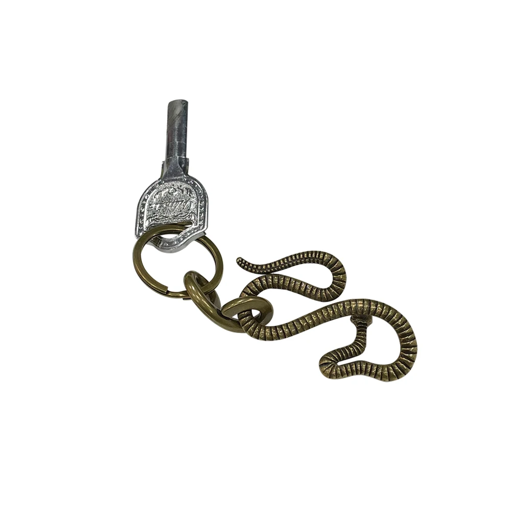 1pc Brass KeyChain Metal Snake Shape Key chain Fashion Animal Key Ring HandBag Pendant Charming Decoration Outdoors Hanging Gift